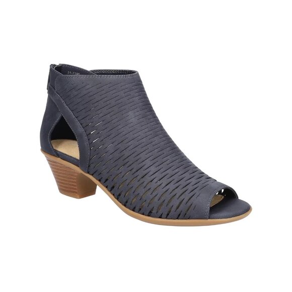 Easy Street Women's Sunrise Faux Leather Block Heel Sandals Navy 9W MSRP $65 - Picture 5 of 5